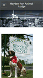Mobile Screenshot of haydenrunanimallodge.com